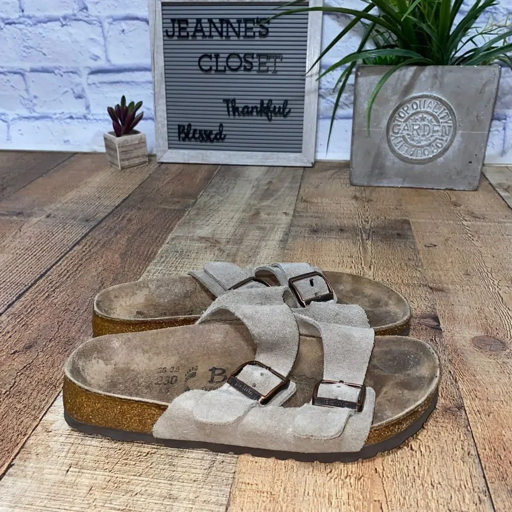 Betula Birkenstock taupe Arizona sandals 36